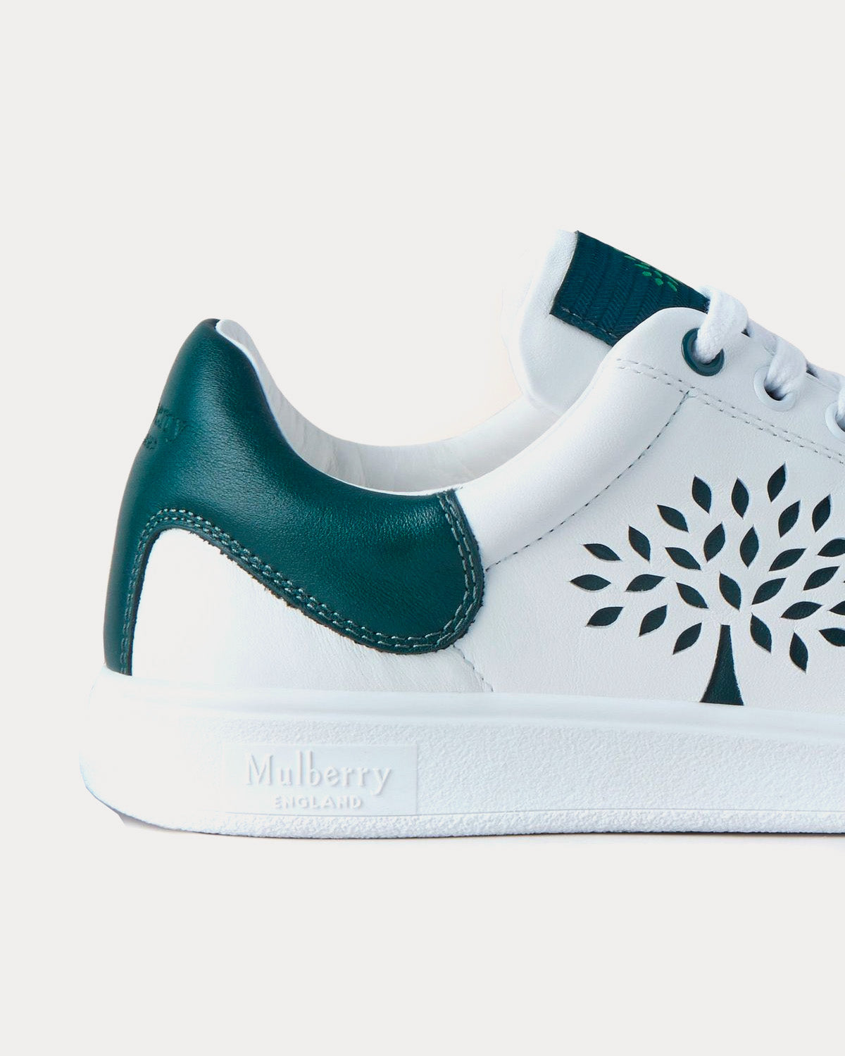 Mulberry - Tree Tennis Bovine Leather Military Green Low Top Sneakers