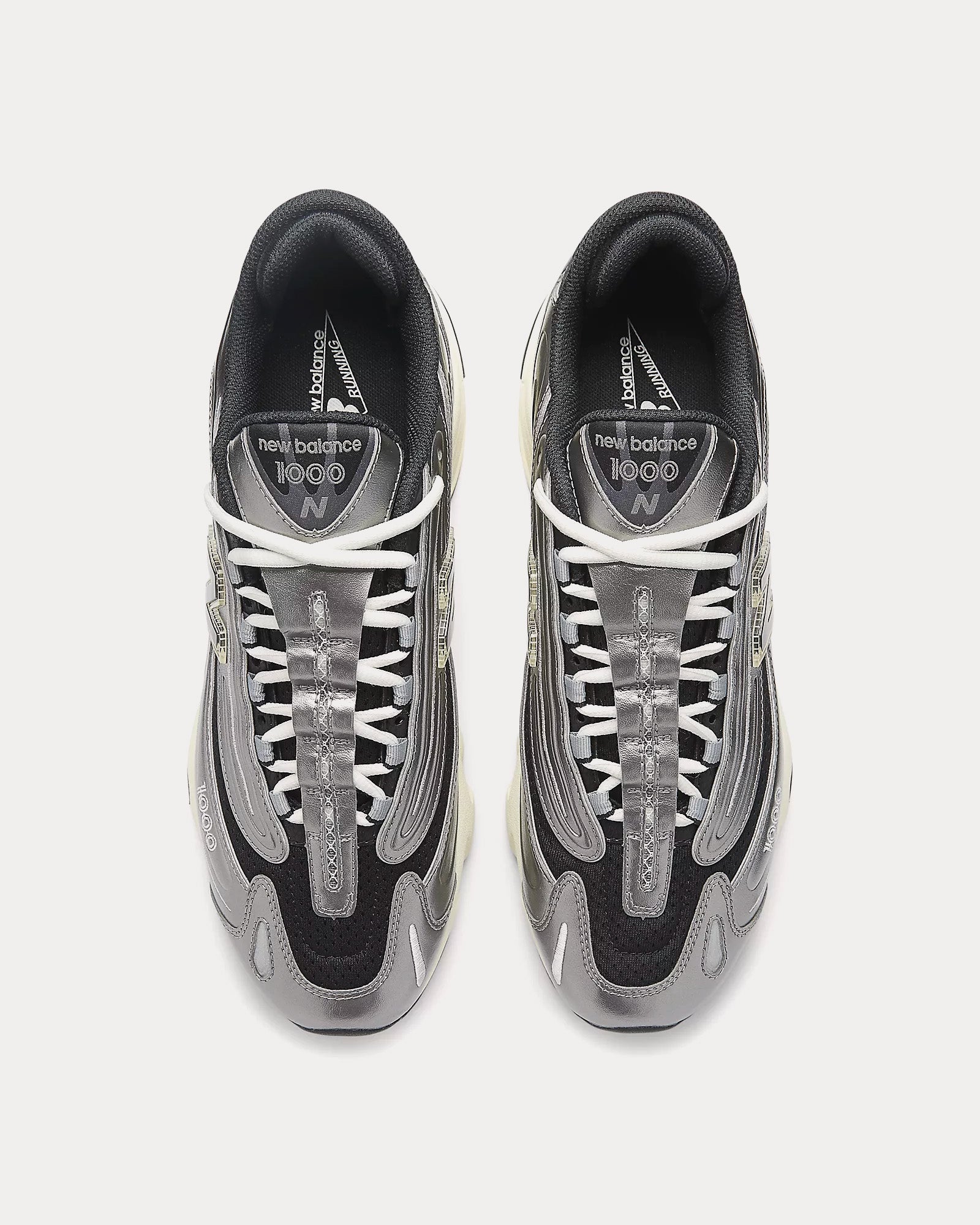 New Balance - 1000 Silver Metallic / Black/ Dawn Glow Low Top Sneakers