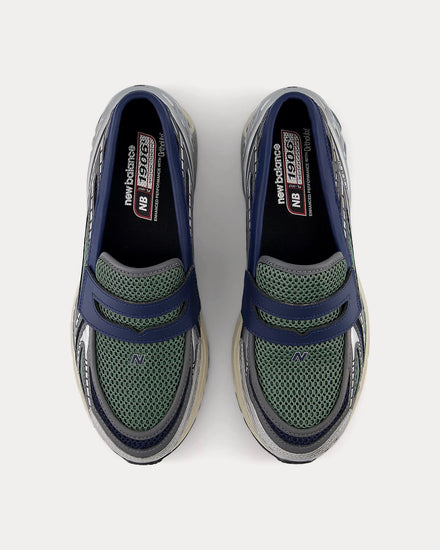 New Balance 1906L Silver Metallic / NB Navy / Dark Juniper Loafers - 2
