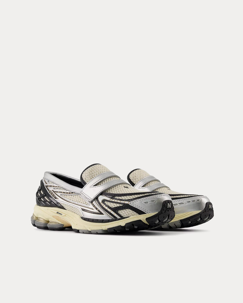 New Balance 1906L Silver Metallic / Black Loafers - 3