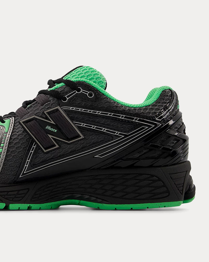 New Balance 1906r Dark Silver Metallic / Lime Leaf / Castlerock Low Top Sneakers - 5