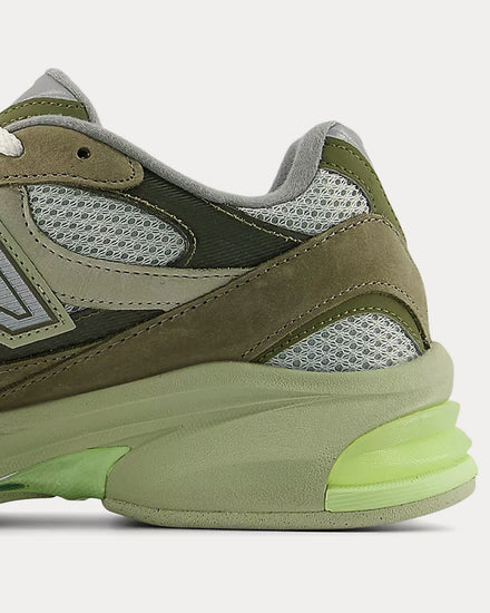 New Balance Abzorb 2010 Covert Green / Dry Lime / Lone Star Grey Low Top Sneakers - 3
