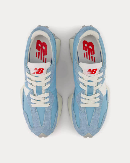 New Balance 327 Chrome Blue / Light Chrome Blue Low Top Sneakers - 2