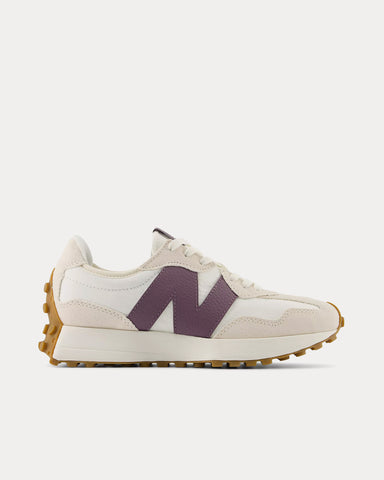 New Balance 327 Linen / Sea Salt / Dark Ice Wine Low Top Sneakers