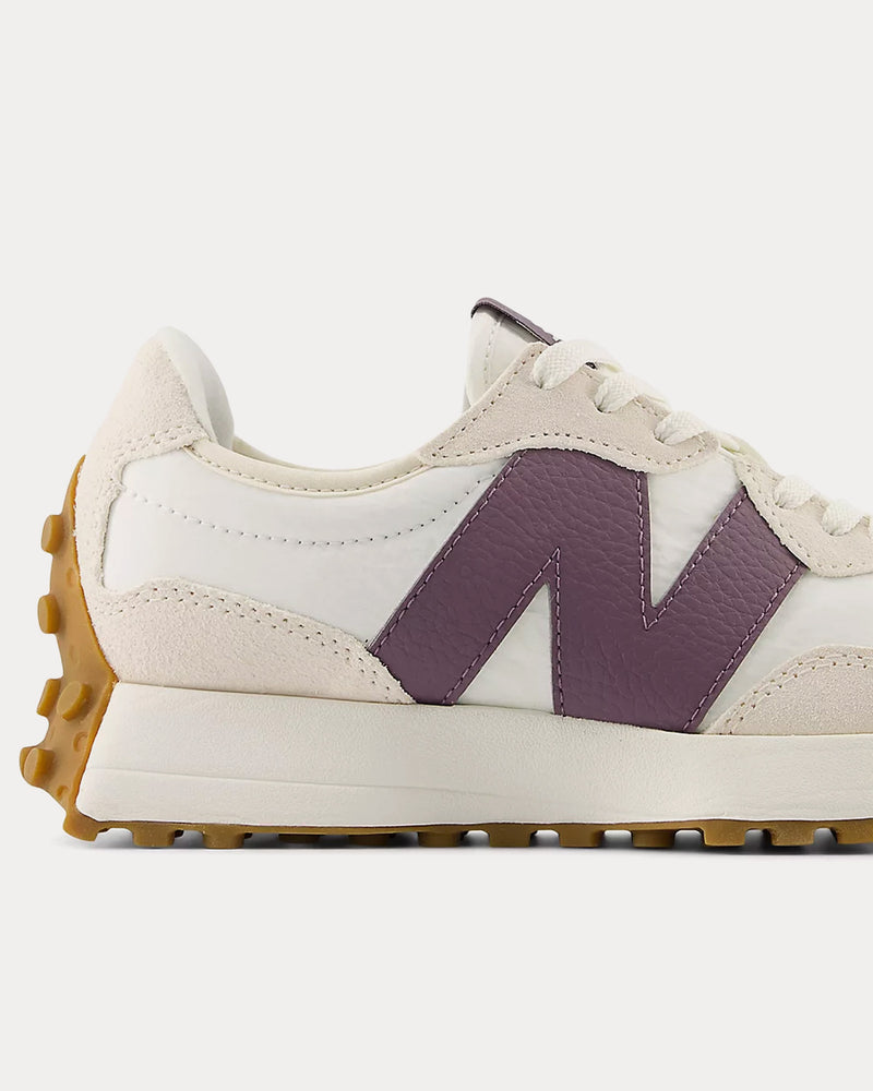 New Balance 327 Linen / Sea Salt / Dark Ice Wine Low Top Sneakers - 4