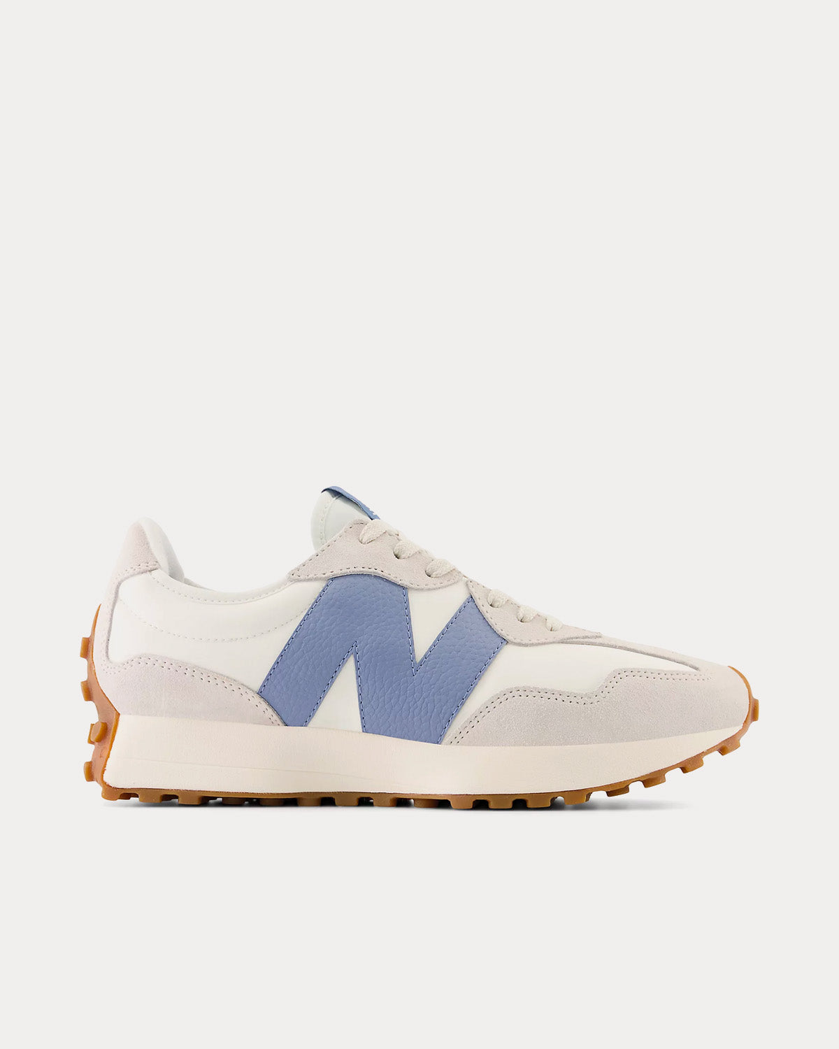 New Balance Unisex 327 Moonbeam / Mercury Blue Low Top Sneakers