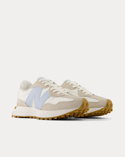 New Balance 327 Timberwolf / Sea Salt / Light Chrome Blue Low Top Sneakers - 3