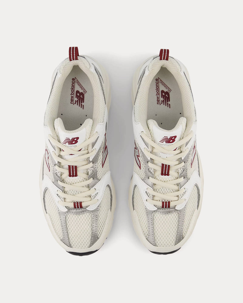 New Balance 530 Sea Salt / White / Mercury Red Low Top Sneakers - 2