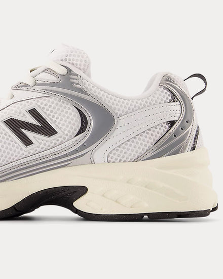 New Balance 530 Silver Metallic / Black Cement Low Top Sneakers - 4