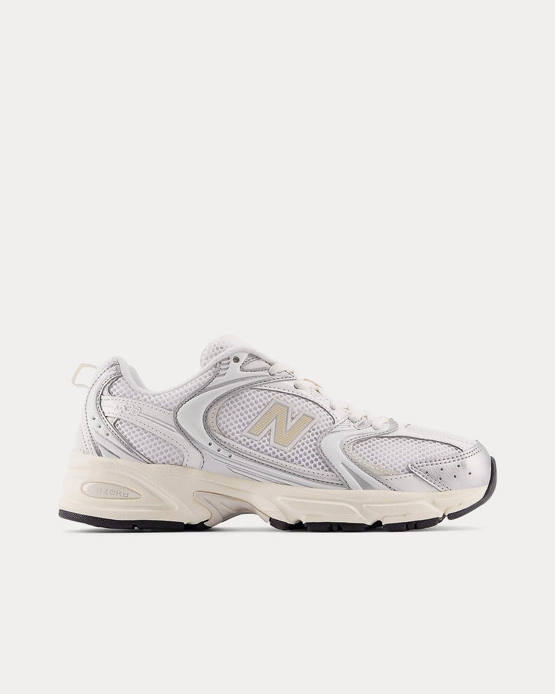 New Balance 530 Silver Metallic / Linen Low Top Sneakers - 1