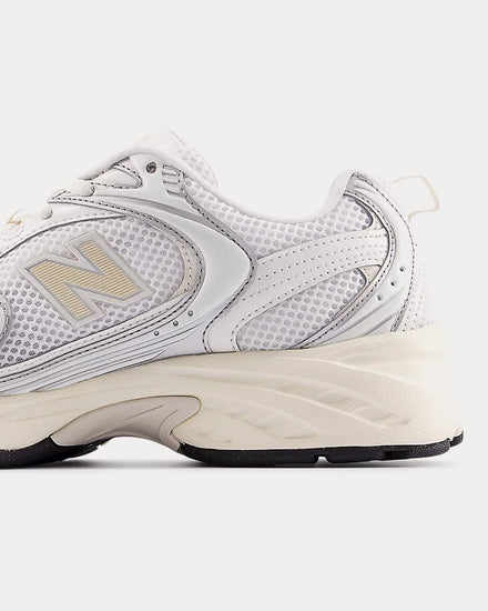 New Balance 530 Silver Metallic / Linen Low Top Sneakers - 4