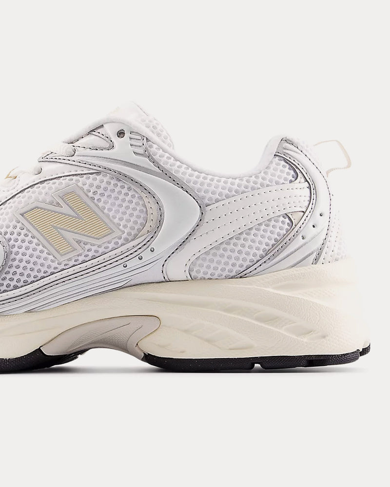 New Balance 530 Silver Metallic / Linen Low Top Sneakers - 4