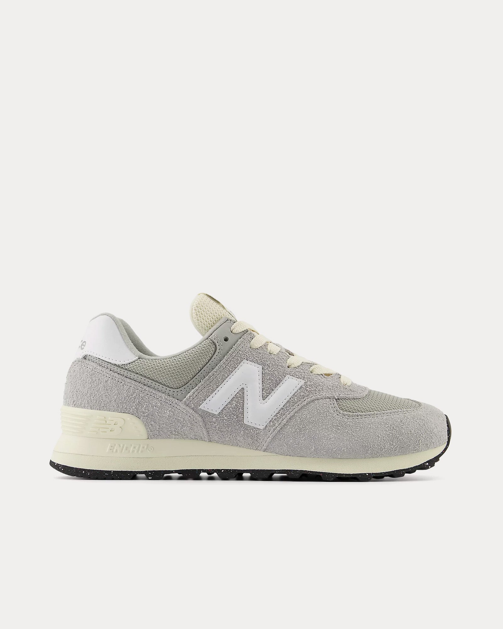New Balance Unisex 574 Concrete White Angora Low Top Sneakers