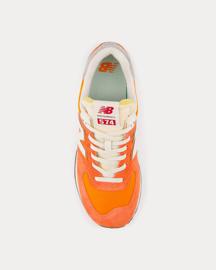 New Balance 574 Gulf Red / Sea Salt Low Top Sneakers - 2