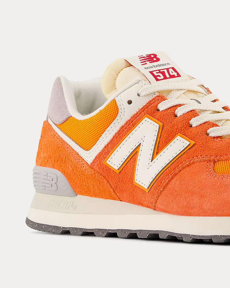 New Balance 574 Gulf Red / Sea Salt Low Top Sneakers - 3