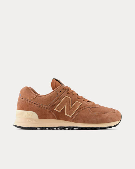 New Balance 574 Pecan / Dark Vintage Rose Low Top Sneakers - 1
