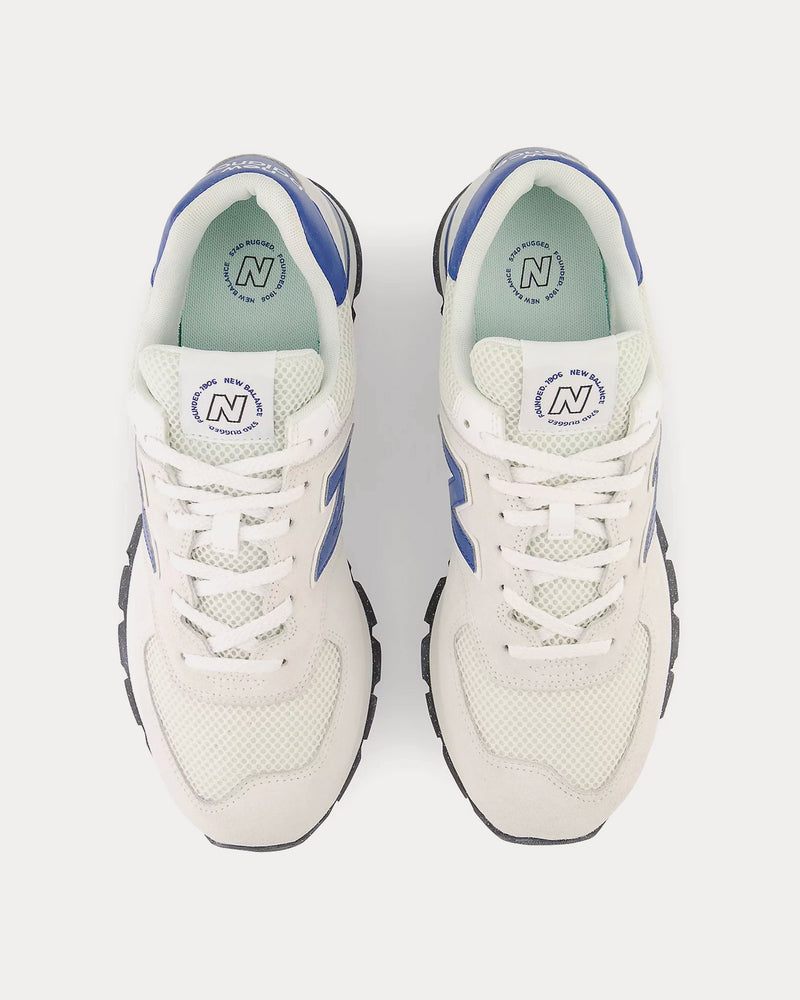New Balance 574 White / Royal Blue Low Top Sneakers - 2