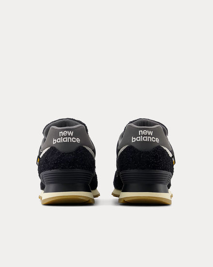 New Balance 574 Black / Green Low Top Sneakers - 4