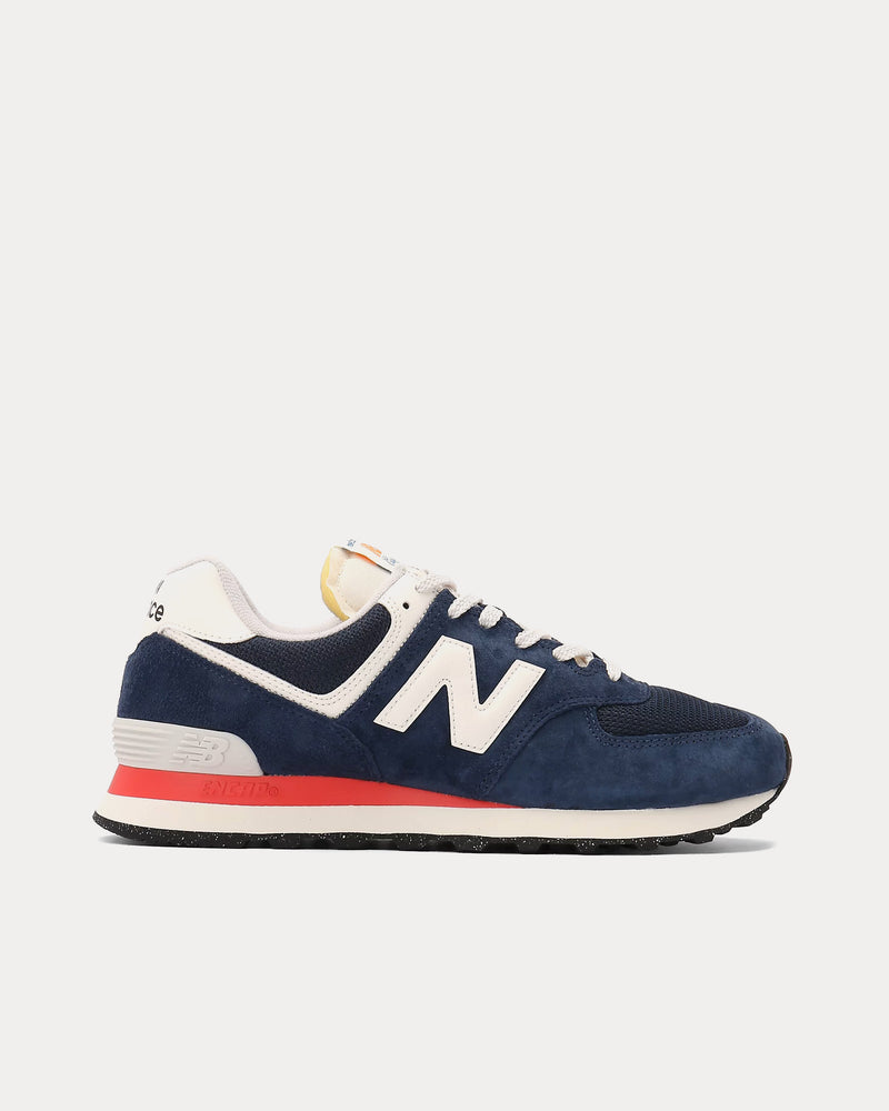 New Balance 574 Navy / Sea Salt Low Top Sneakers - 1