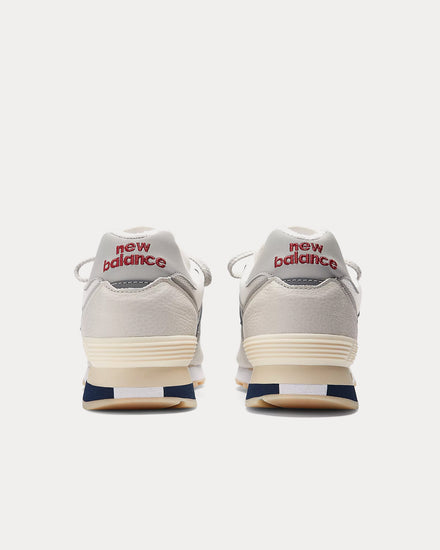 New Balance MADE in UK 576 'Vintage Sport' Off White / Blanc de Blanc / Savvy Red Low Top Sneakers - 3