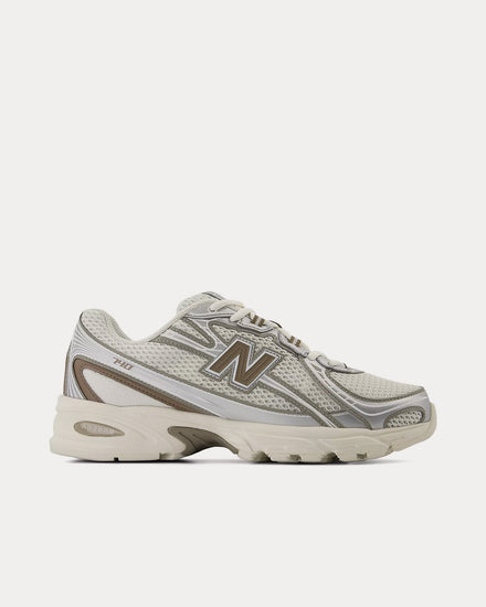 New Balance 740 Sea Salt / Arid Stone / Silver Metallic Low Top Sneakers - 1