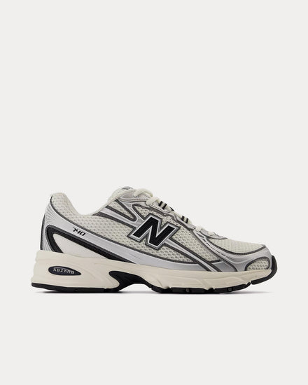 New Balance 740 Sea Salt / Black / Silver Metallic Low Top Sneakers - 1