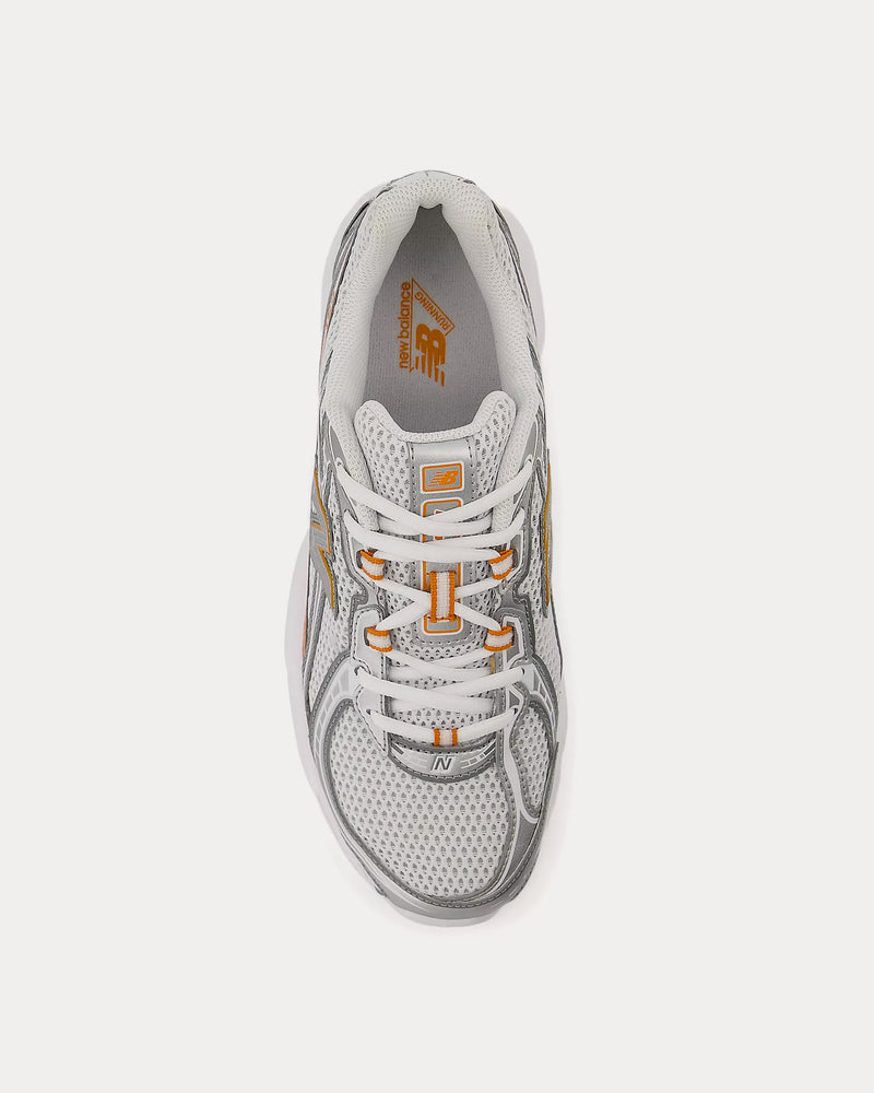 New Balance 740 White / Classic Orange / Silver Metallic Low Top Sneakers - 2