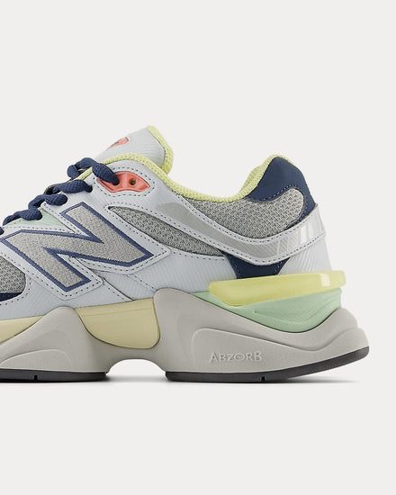 New Balance 9060 Ice Blue / Vintage Indigo / Silver Metallic Low Top Sneakers - 5