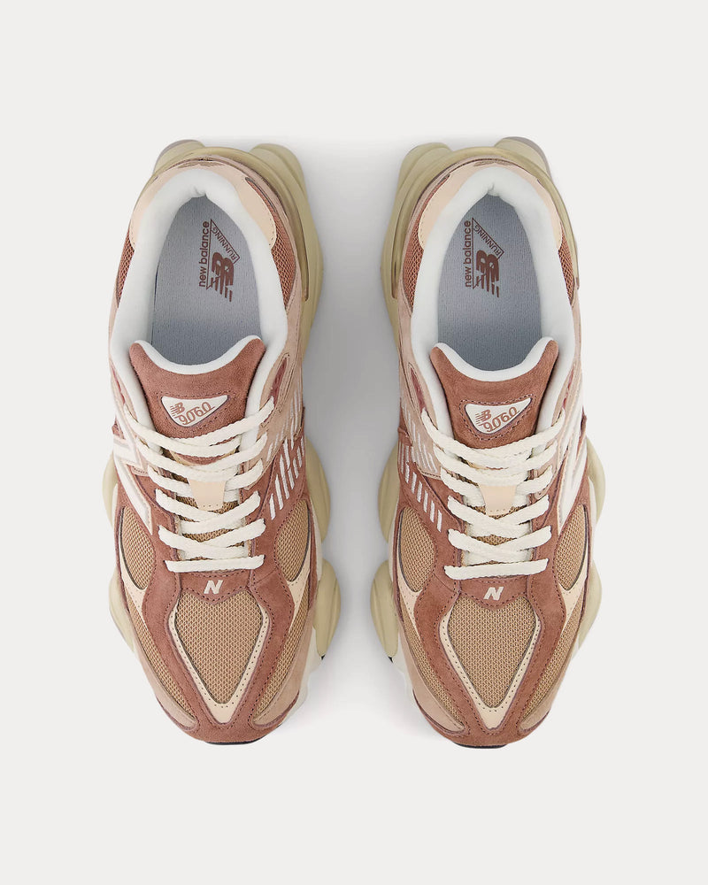 New Balance 9060 Sparrow / Flat Taupe / Vintage Rose Low Top Sneakers - 2