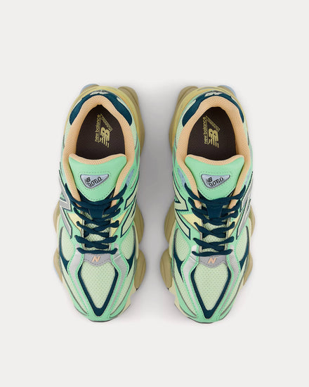 New Balance 9060 Sweetgrass / Deep Ocean / Silver Metallic Low Top Sneakers - 2
