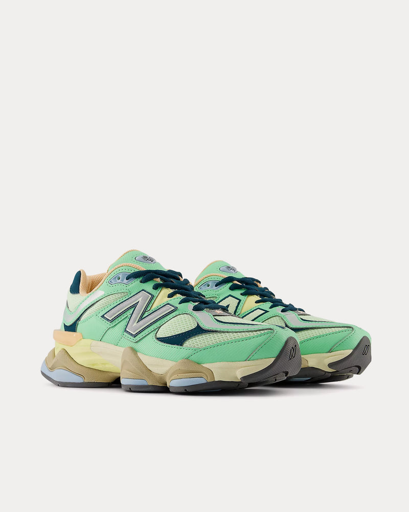 New Balance 9060 Sweetgrass / Deep Ocean / Silver Metallic Low Top Sneakers - 3