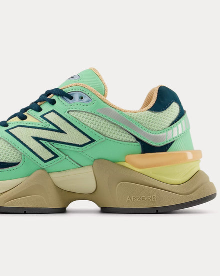 New Balance 9060 Sweetgrass / Deep Ocean / Silver Metallic Low Top Sneakers - 5