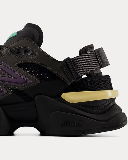 New Balance 9060 Black / Afterglow / Black Metallic Sneaker Mules - 6