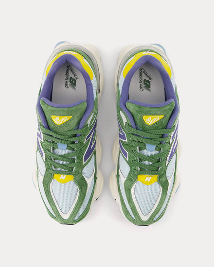 New Balance 9060 Dark Alpine Green / Frosted Glass Low Top Sneakers - 2