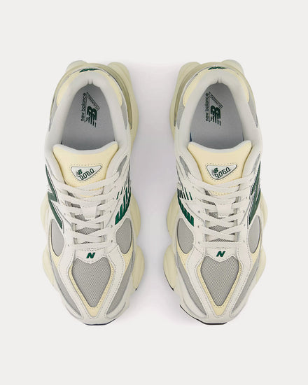 New Balance 9060 Sea Salt / Marsh Green / Calcium Low Top Sneakers - 2