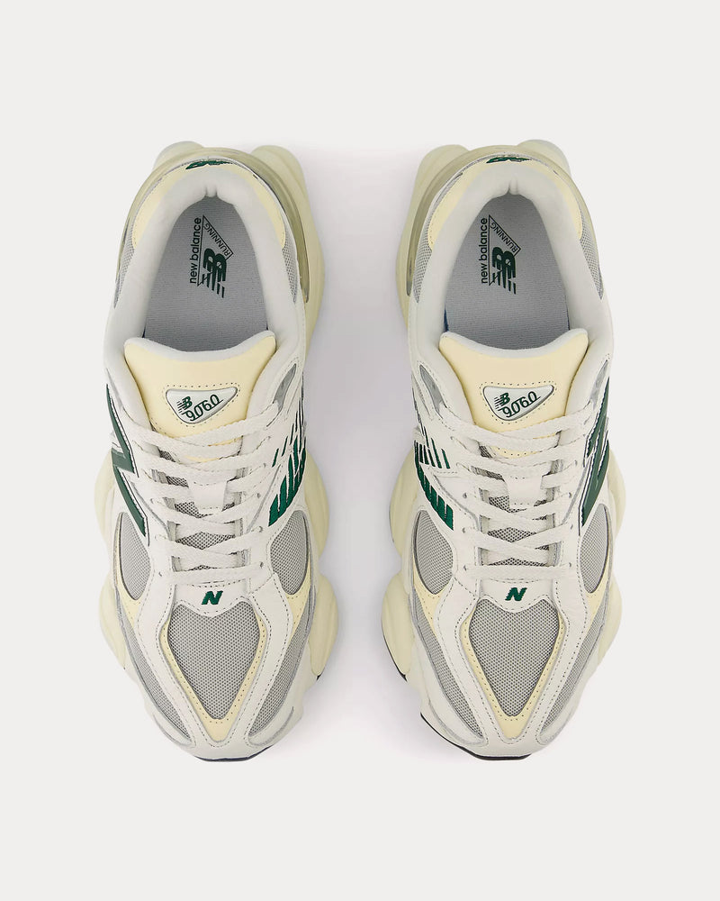 New Balance 9060 Sea Salt/ Marsh Green / Calcium Low Top Sneakers - 2