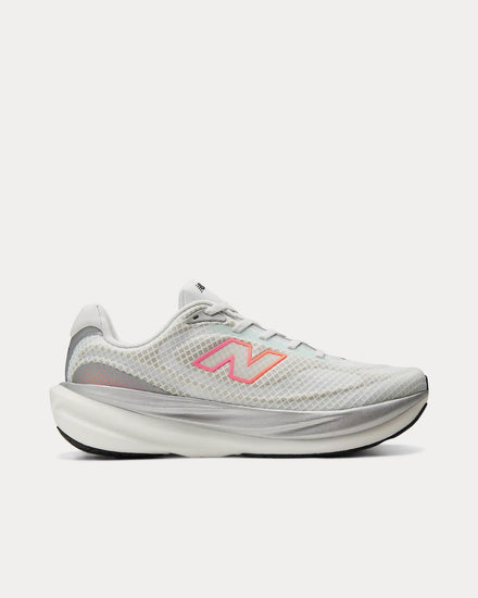 New Balance 1080v15 Breathe White / Pink Heat / Tangerine Heat Running Shoes - 1