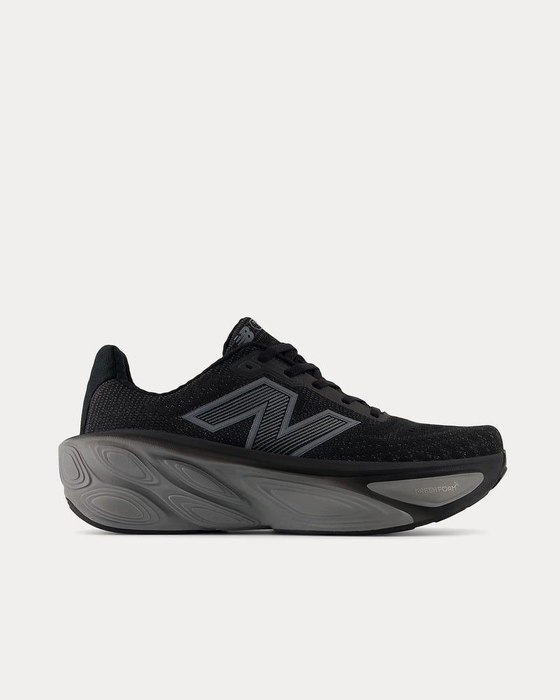 New Balance Fresh Foam X More v5 Black / Linen / Silver Metallic Running Shoes - 1