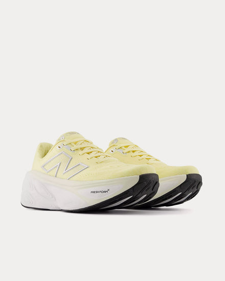 New Balance Fresh Foam X More v5 Parchment / Angora / Silver Metallic Running Shoes - 3