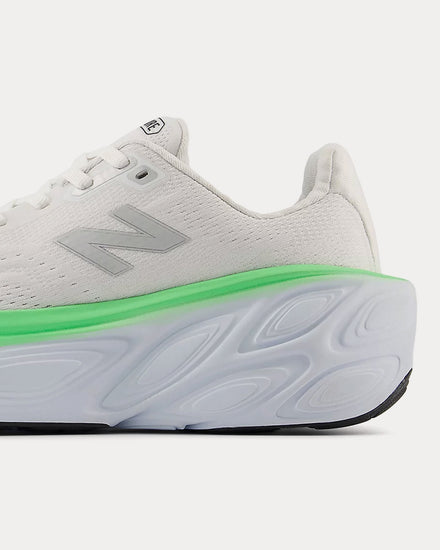 New Balance Fresh Foam X More v5 White / Ice Blue / Electric Jade Running Shoes - 6