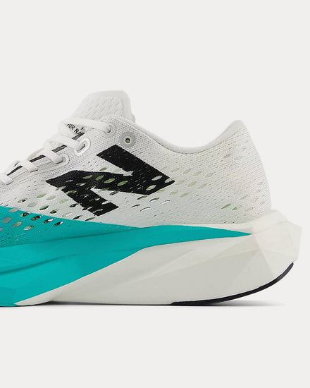 New Balance FuelCell SuperComp Pacer v2 White / Cyber Jade / Black Running Shoes - 5
