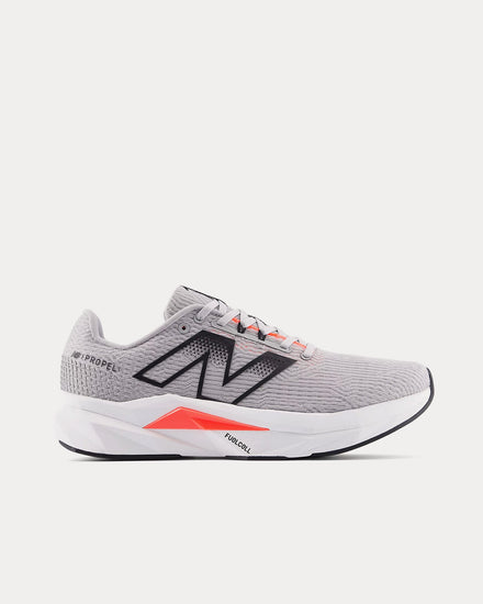 New Balance FuelCell Propel v5 Rain Cloud / Urgent Red / Black Cement Running Shoes - 1