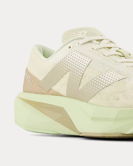 New Balance FuelCell Rebel v4 Linen / Lichen Green / Stoneware Running Shoes - 3