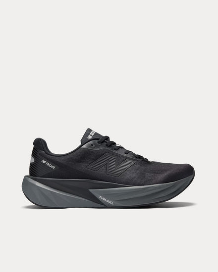 New Balance FuelCell Rebel v5 Black / Castlerock / Black Cement Running Shoes - 1