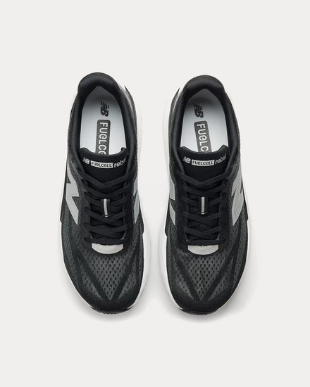 New Balance FuelCell Rebel v5 Black / White / Silver Metallic Running Shoes - 2