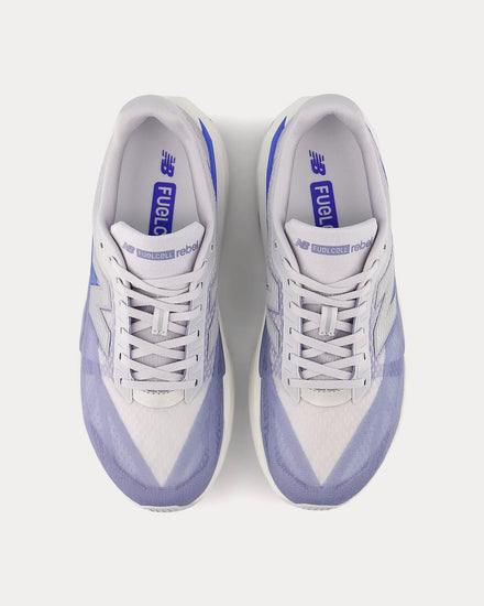 New Balance FuelCell Rebel v5 Pearl Grey / Dusk Shower / Blue Bird Running Shoes - 2