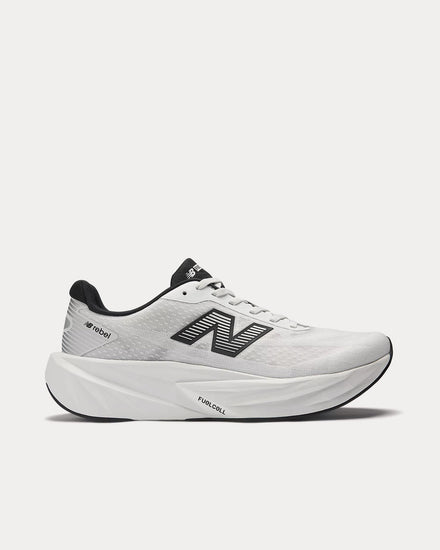 New Balance FuelCell Rebel v5 White / Black / Silver Metallic Running Shoes - 1