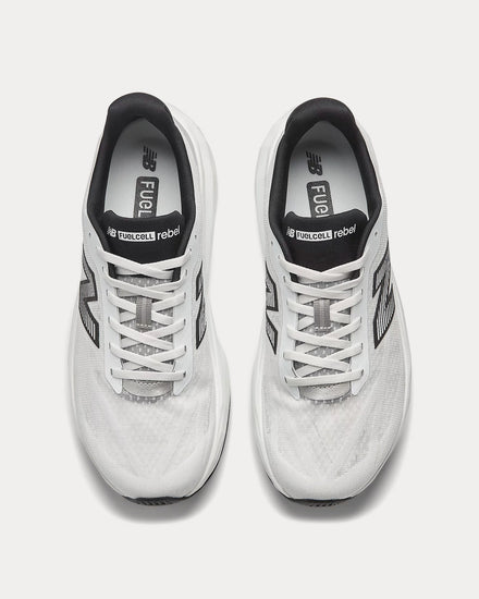 New Balance FuelCell Rebel v5 White / Black / Silver Metallic Running Shoes - 2