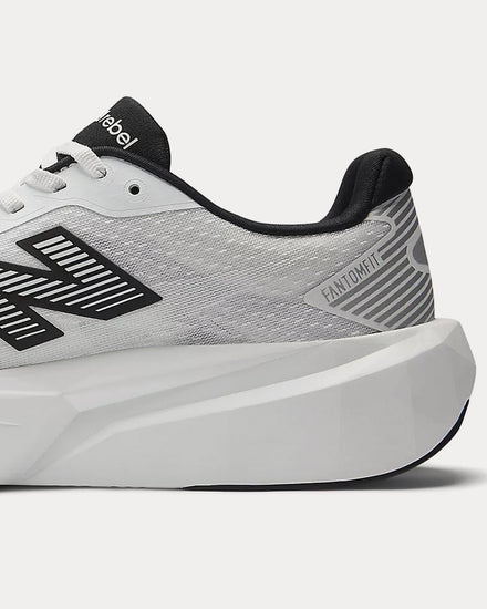 New Balance FuelCell Rebel v5 White / Black / Silver Metallic Running Shoes - 5