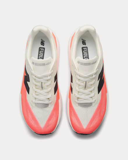 New Balance FuelCell Rebel v5 Urgent Red / White / Sea Salt Running Shoes - 2